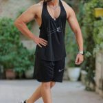 ست رکابی و شلوارک پشت کش دار