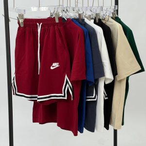 ست تیشرت و شلوارک دورس دو نخ ماچینست  NIKE(Do more)