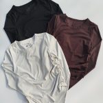 تیشرت(بلوز)آستین بلند فلامنت کبریتی  وارداتی new2025